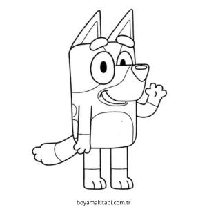 Bluey boyama sayfası – ücretsiz yazdır, boyama etkinliği
