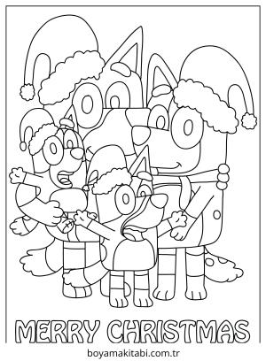 Bluey boyama sayfası – boyama çalışması, yaratıcılığı geliştirir