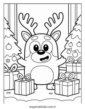 Bluey boyama sayfası – boyama etkinliği, çocuk aktivitesi