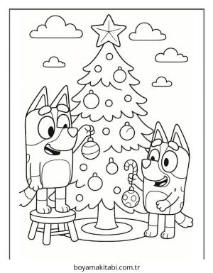 Bluey boyama sayfası – ücretsiz yazdır, boyama etkinliği