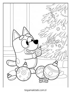 Bluey boyama sayfası – yaratıcılık, eğlenceli etkinlik