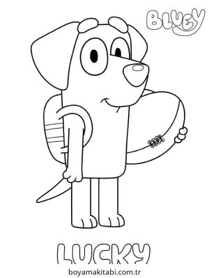 Bluey boyama sayfası – ücretsiz yazdır, boyama etkinliği