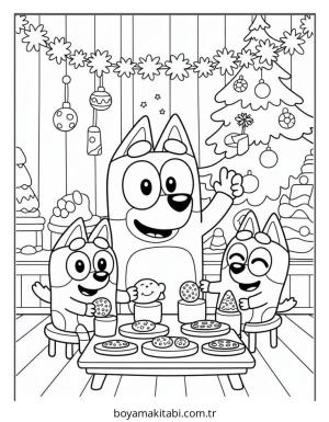 Bluey boyama sayfası – eğitici aktivite, yaratıcılık