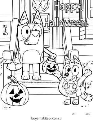 Bluey boyama sayfası – eğitici aktivite, yaratıcılık