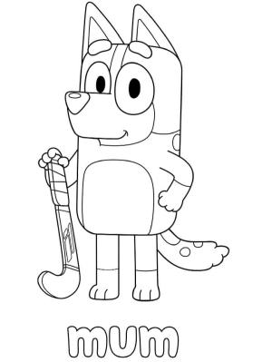 Bluey boyama sayfası,  coloring page, Acı Biber, 