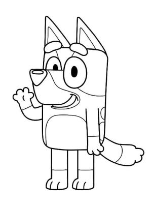 Bluey boyama sayfası,  coloring page, Bluey, 