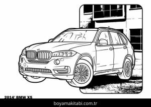 BMW boyama sayfası – eğitici aktivite, yaratıcılık