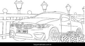 BMW boyama sayfası – okul öncesi, evde etkinlik