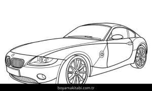 BMW boyama sayfası – eğitici aktivite, yaratıcılık
