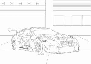 BMW boyama sayfası,  coloring page, Etiketlerde BMW yarış arabası, 