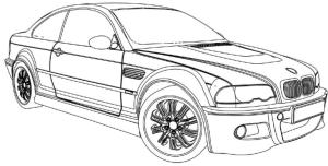 BMW boyama sayfası,  coloring page, BMW 3, 