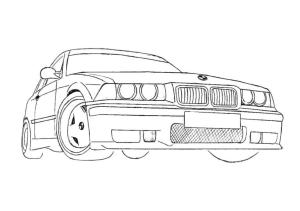 BMW boyama sayfası,  coloring page, Alman araba boyama sayfası, 