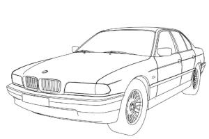 BMW boyama sayfası,  coloring page, Sıkı araba BMW, 