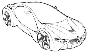 BMW boyama sayfası,  coloring page, Modern BMW, 