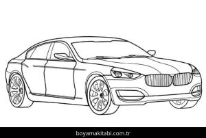 BMW boyama sayfası – keyifli zaman, renkli çizimler
