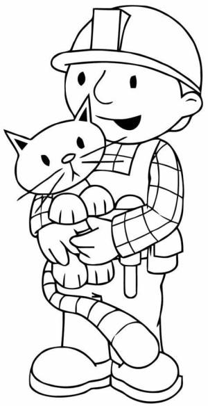 Bob Usta boyama sayfası,  coloring page, Bob Usta Taslağını Yazdır, 