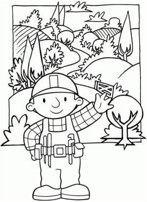 Bob Usta boyama sayfası,  coloring page, Ücretsiz Bob ustası, 