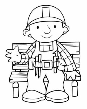 Bob Usta boyama sayfası,  coloring page, Bob Ana Görüntü Ana Hatlarını Yazdır, 