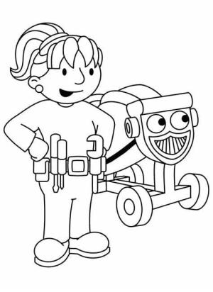 Bob Usta boyama sayfası,  coloring page, Yazdırılabilir Bob Usta, 