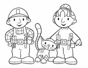 Bob Usta boyama sayfası,  coloring page, Bob Ustası Aile, 