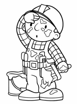 Bob Usta boyama sayfası,  coloring page, Bob ustası Resim, 