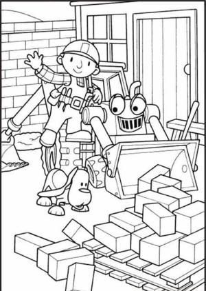 Bob Usta boyama sayfası,  coloring page, Ücretsiz Bob Usta Anahat, 