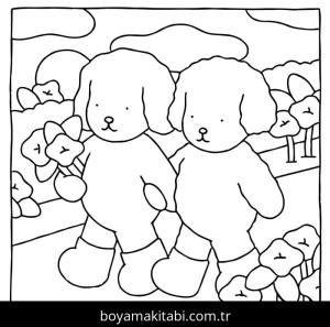 Bobbie Goods boyama sayfası – kolay boyama, eğitici aktivite