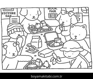 Bobbie Goods boyama sayfası – eğlenceli etkinlik, el becerilerini geliştirir