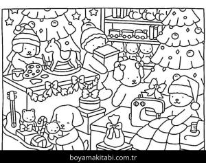 Bobbie Goods boyama sayfası – el becerilerini geliştirir, boyama çalışması