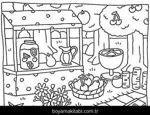 Bobbie Goods boyama sayfası – sevimli karakter, sanatsal çalışma