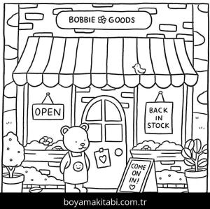 Bobbie Goods boyama sayfası – yaratıcılığı geliştirir, keyifli zaman