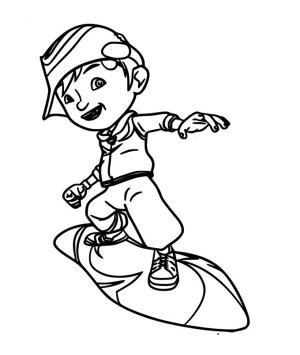 BoBoiBoy boyama sayfası,  coloring page, Rüzgar BoBoiBoy, 