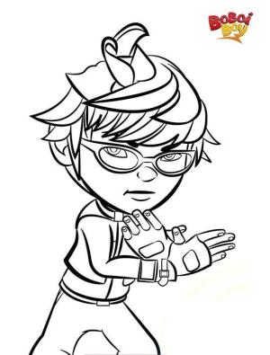 BoBoiBoy boyama sayfası,  coloring page, Boboiboy Fang, 