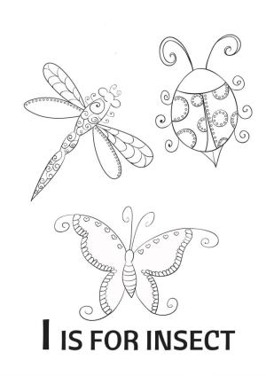 Böcek boyama sayfası,  coloring page, Ben Böcekler için, 