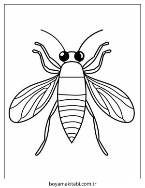 Böcek boyama sayfası – eğitici aktivite, yaratıcılık