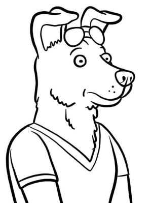 BoJack Süvari boyama sayfası,  coloring page, BoJack Horseman’dan Bay Peanutbutter Ile Yüzleşin, 