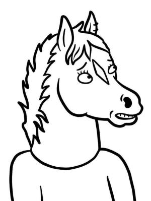 BoJack Süvari boyama sayfası,  coloring page, BoJack Horseman’dan Hollyhock Manheim, 