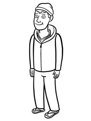 BoJack Süvari boyama sayfası,  coloring page, BoJack Horseman’dan Todd Chavez, 