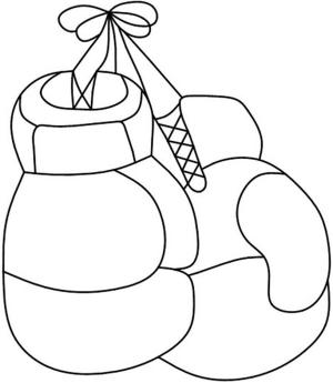 Boks boyama sayfası,  coloring page, Boks Eldivenleri, 