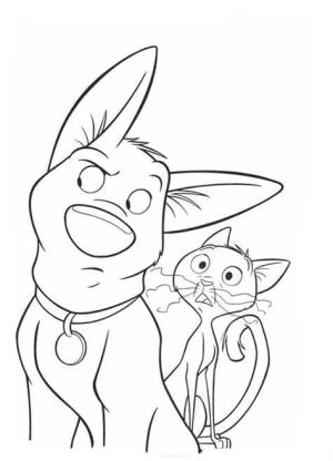 Bolt boyama sayfası,  coloring page, Bolt ve Arkadaş, 