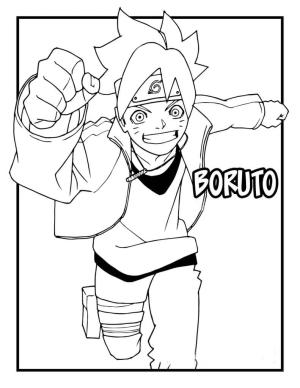 Boruto boyama sayfası,  coloring page, Boruto Koşusu, 