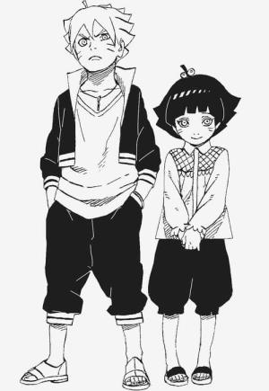 Boruto boyama sayfası,  coloring page, Boruto ve Himawari, 