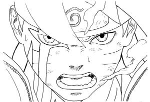 Boruto boyama sayfası,  coloring page, Boruto Tükendi, 