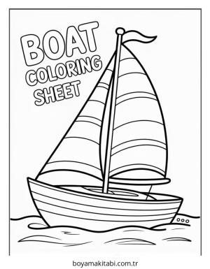 Bot boyama sayfası – sevimli karakter, sanatsal çalışma