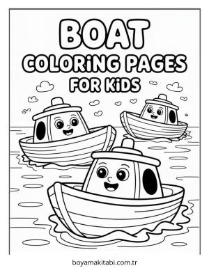 Bot boyama sayfası – çocuklar için, çizgi film temalı