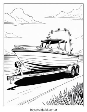 Bot boyama sayfası – çocuklar için, çizgi film temalı