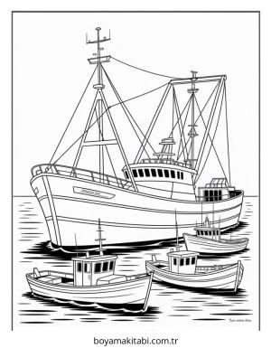Bot boyama sayfası – basit çizim, kolay boyama