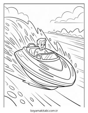 Bot boyama sayfası – keyifli zaman, renkli çizimler