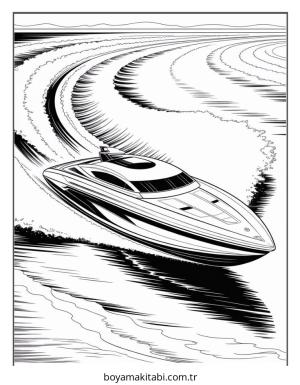 Bot boyama sayfası – sanatsal çalışma, çocuklar için