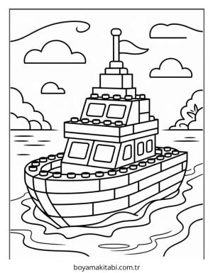 Bot boyama sayfası – PDF indir, sevimli karakter